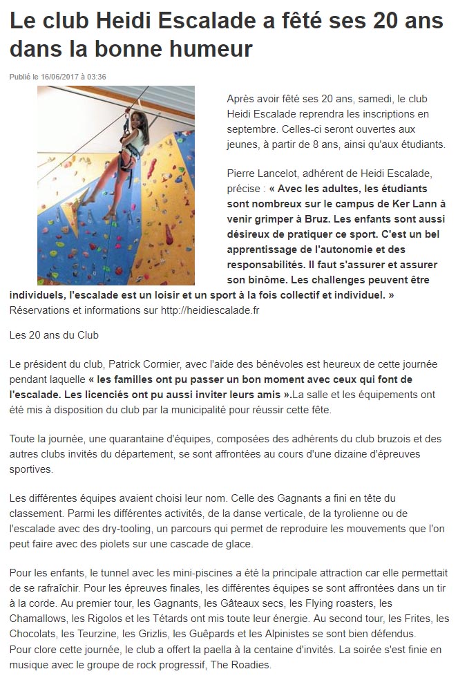 ouestFrance 20ans